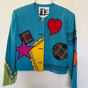I.B. Diffusion Colorful Vintage Graphic Jacket
